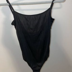 American Apparel XS black sheer bodysuit